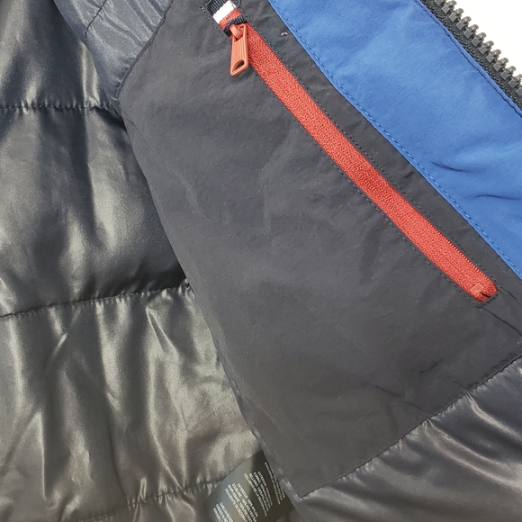 Tommy Hilfiger Taslan Retro Puffer Jacket Royal Blue And White Size Medium - Picture 6 of 11
